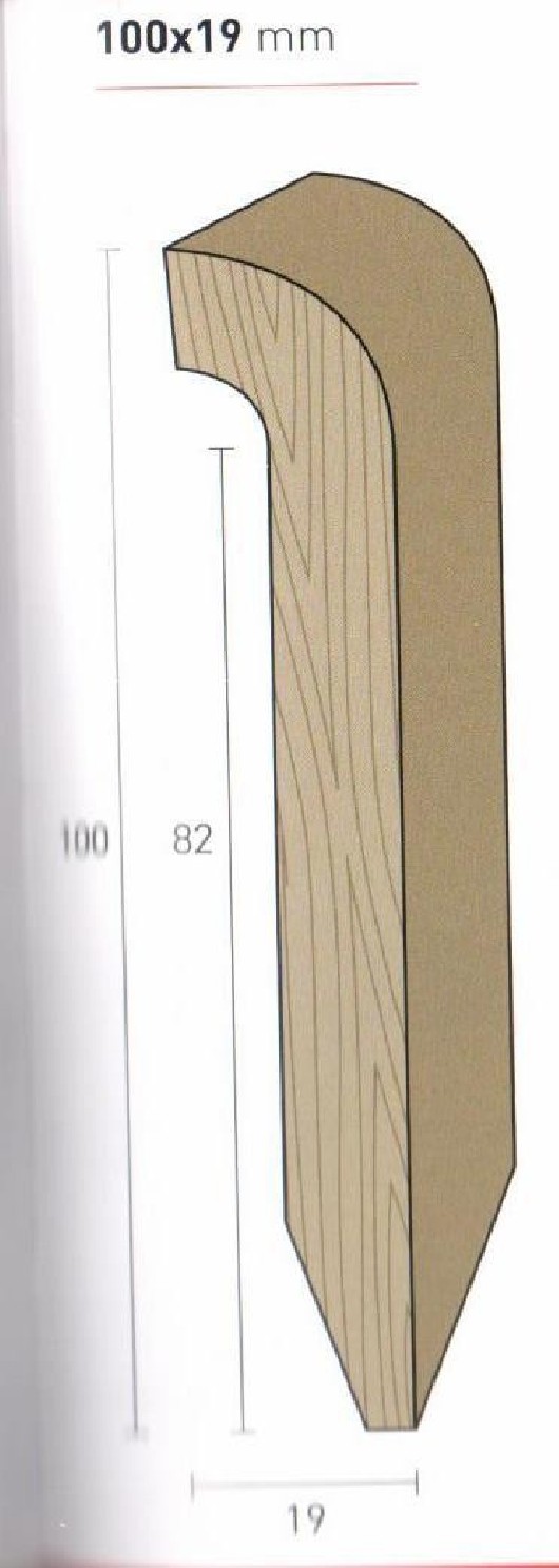 Zoccolino Battiscopa COPRIMARMO in LEGNO MASSICCIO VARIE ESSENZE