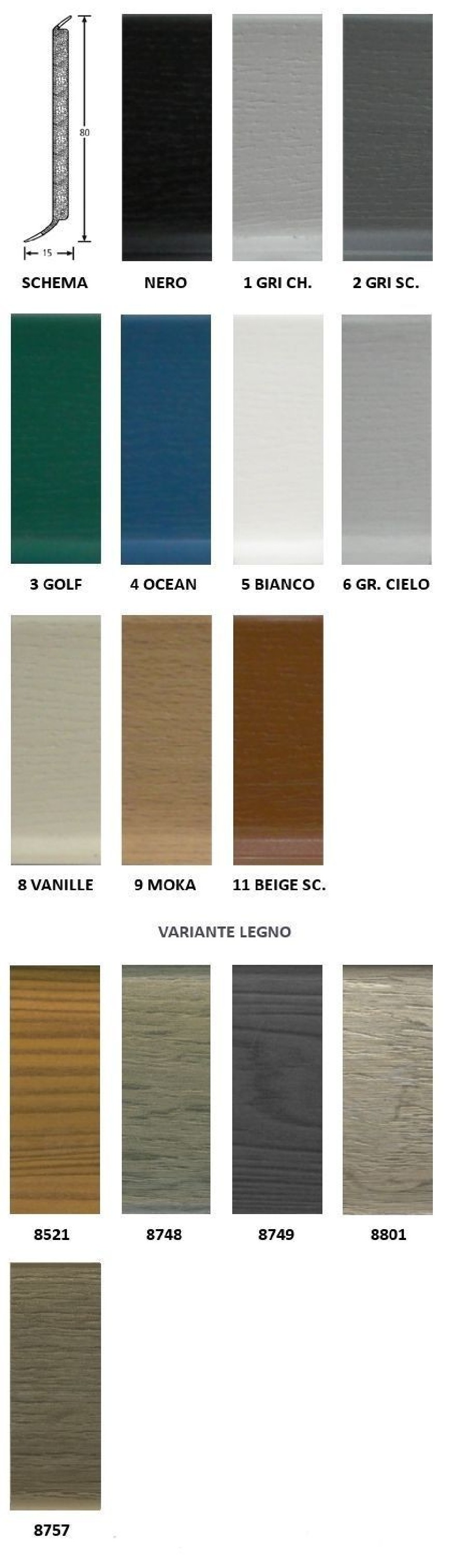 ZOCCOLINO IN PVC VYNAFLEX